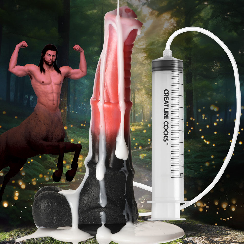 Creature Cocks Centaur Explosion (Pink/Black) – 24.5 cm Squirting Fantasy Dildo Secondary image