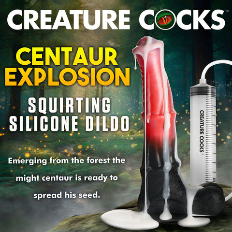 Creature Cocks Centaur Explosion (Pink/Black) – 24.5 cm Squirting Fantasy Dildo > Dildos > Fantasy
