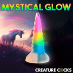Creature Cocks Uni-Glow Glow in Dark Rainbow 19.5cm Unicorn Dildo > Dildos > Fantasy