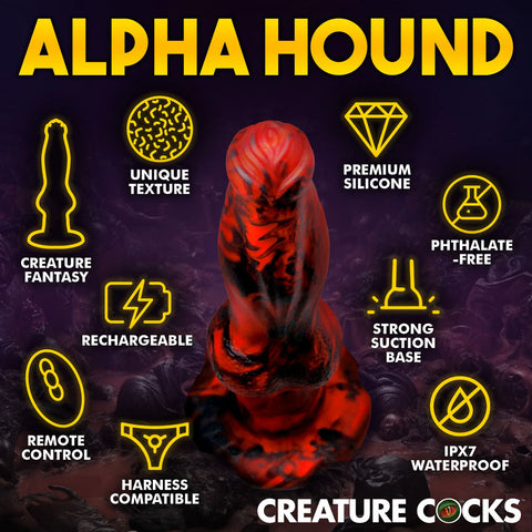 Creature Cocks Hell Wolf 8 Inch Thrusting Fantasy Dong Adult Sex Toy Fantasy Dongs