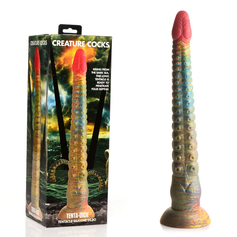 Creature Cocks Tenta-Dick 12 Inch Fantasy Dong for Backdoor Pleasure Coloured Fantasy Dongs