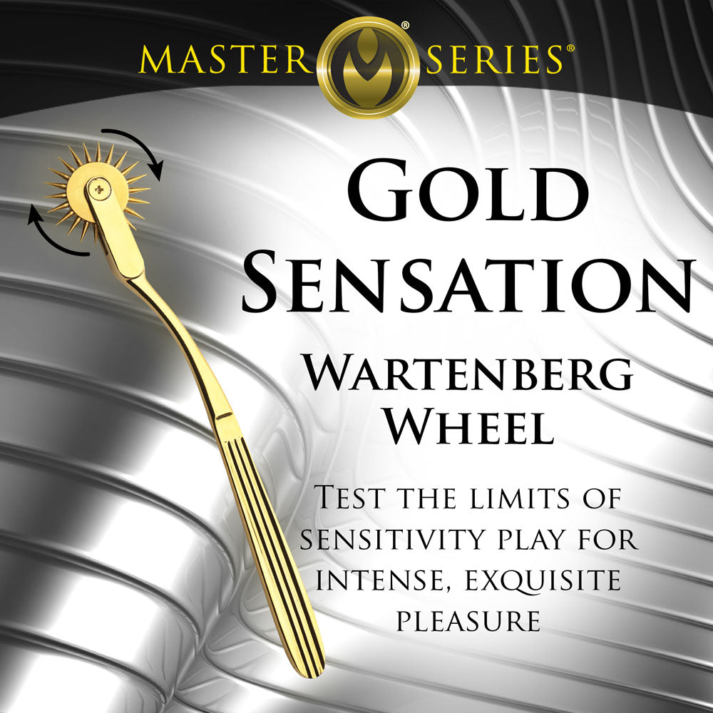 Master Series Gold Sensation Wartenberg Wheel Adult Sensory Toy > Bondage Gear > Medical Instruments