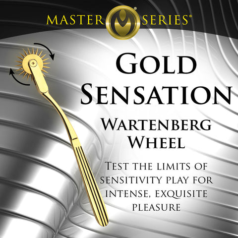 Master Series Gold Sensation Wartenberg Wheel Adult Sensory Toy > Bondage Gear > Medical Instruments