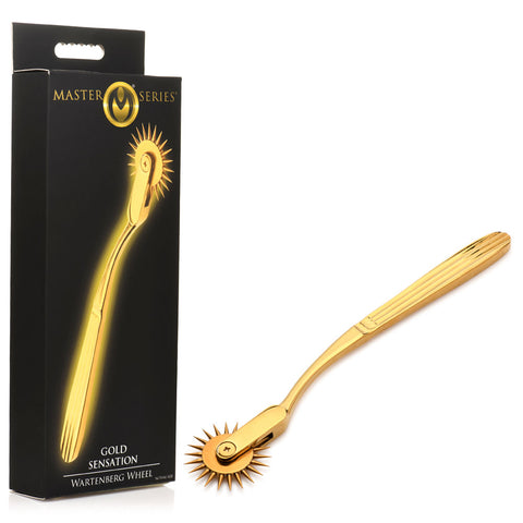 Master Series Gold Sensation Wartenberg Wheel Adult Sensory Toy Gold Medical Themed
