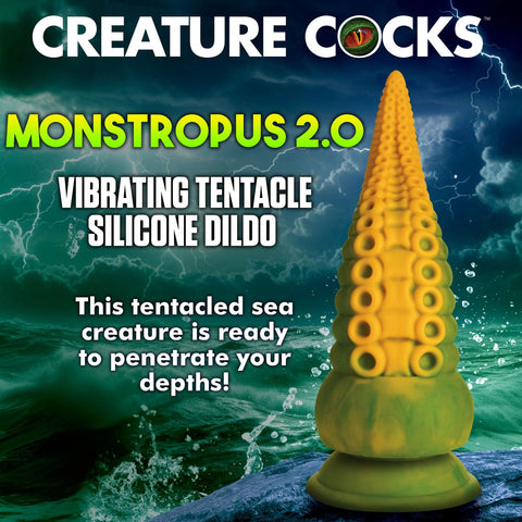 Monstropus 2.0 Vibrating Tentacle Silicone Dildo for Ultimate Pleasure Fantasy Dongs