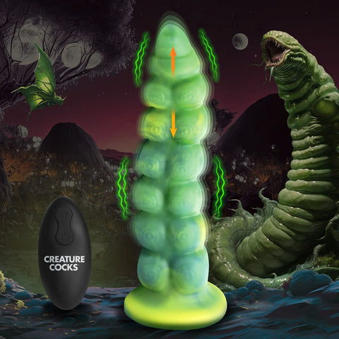 Creature Cocks Squirmer 22.3 Centimeter USB Rechargeable Thrusting Fantasy Dildo DONGS Thrusting
