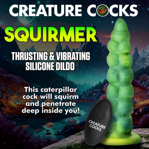 Creature Cocks Squirmer 22.3 Centimeter USB Rechargeable Thrusting Fantasy Dildo DONGS Thrusting