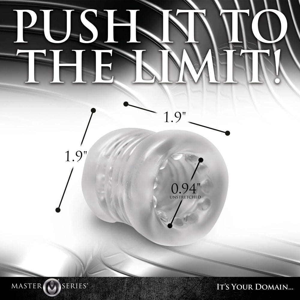 Master Series Ball Stack (Black) – Stacked Stretchy Ball Stretcher > Sex Toys For Men > Ball Stretchers