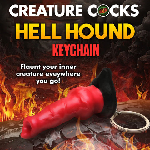 Creature Cocks Hell-Hound Keychain Novelty Fantasy Dildo Keyring Gag Gifts & Novelties