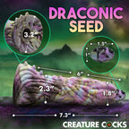 Dragon Spawn Dragon Ovipositor (Multicolor) – Silicone Dildo with Eggs 6 inch > Dildos > Fantasy