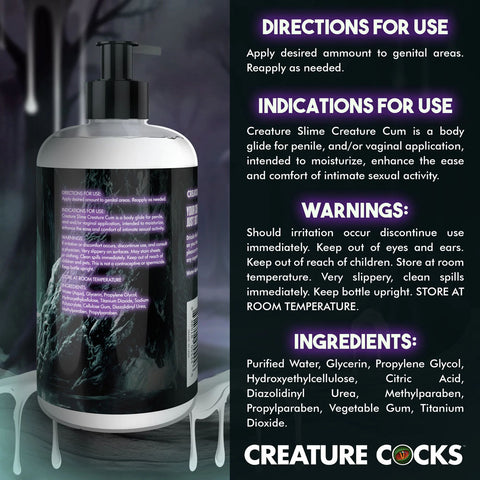Creature Slime Lubricant by Creature Cocks 8 Ounce Bottle Speciality Lubricants