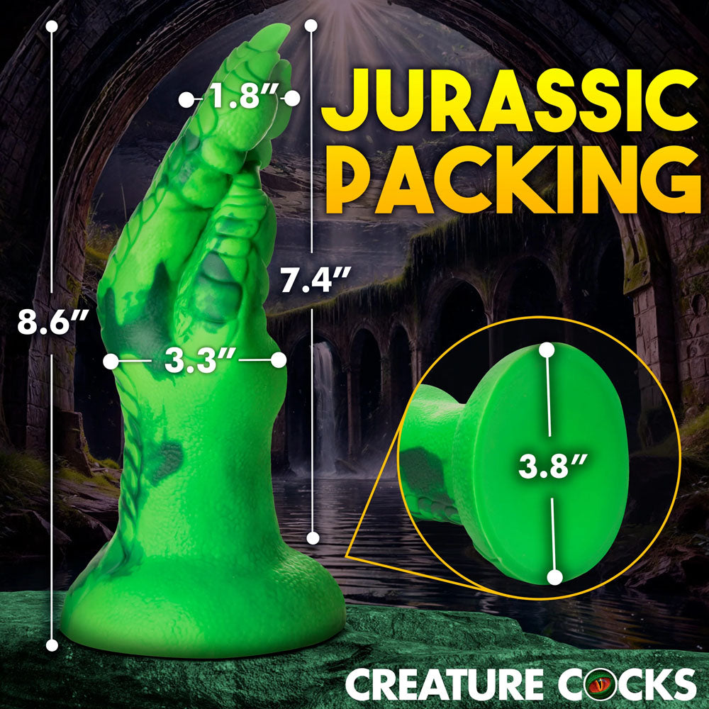 Raptor Claw Fisting Silicone Dildo (Green) – 8.6 Inches Fantasy Silicone Dildo Fantasy Dongs