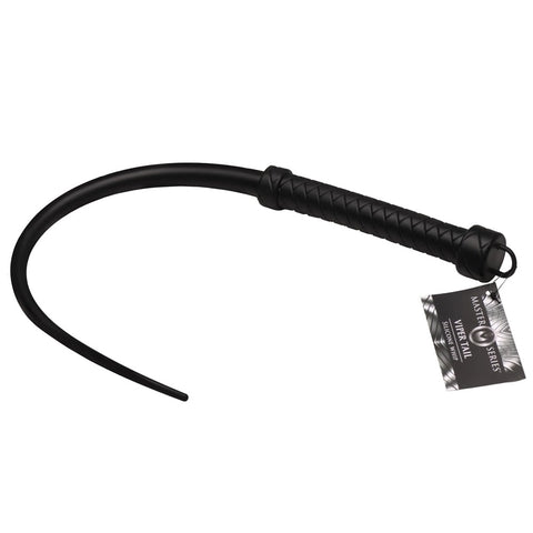Master Series Viper Tail Silicone Whip Black Whips & Paddles