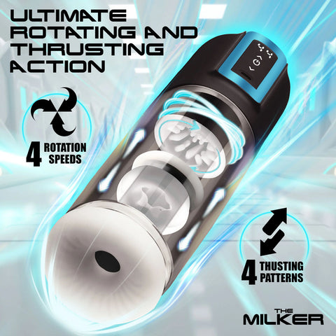 LoveBotz The Milker Roto-Stroke Thruster with Textures Strokers - Auto