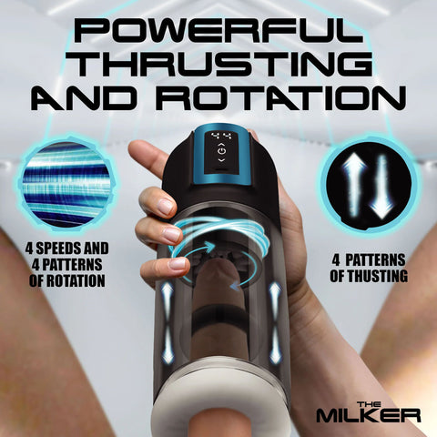 LoveBotz The Milker Roto-Stroke Thruster with Textures Strokers - Auto