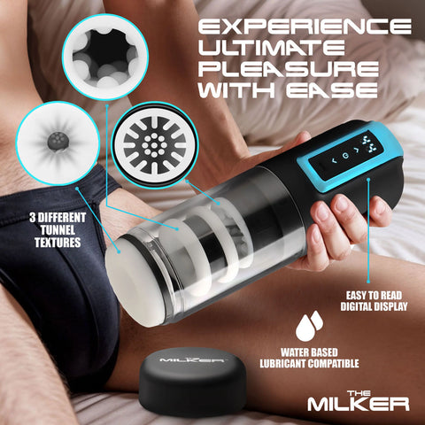 LoveBotz The Milker Roto-Stroke Thruster with Textures Strokers - Auto