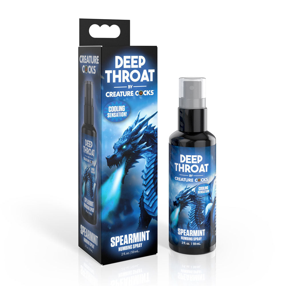 Creature Cocks Deep Throat Spray (Spearmint) – Spearmint Flavored Numbing Spray 59 ml Default Title > Lube > Oral Gels & Sprays Main image