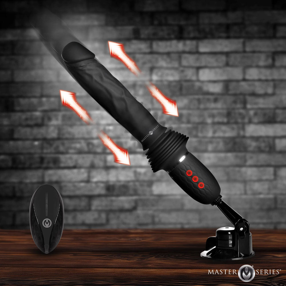 Master Series Ultimate Power Pounder 30 Centimeter USB Rechargeable Thrusting Vibrator DONGS Thrusting