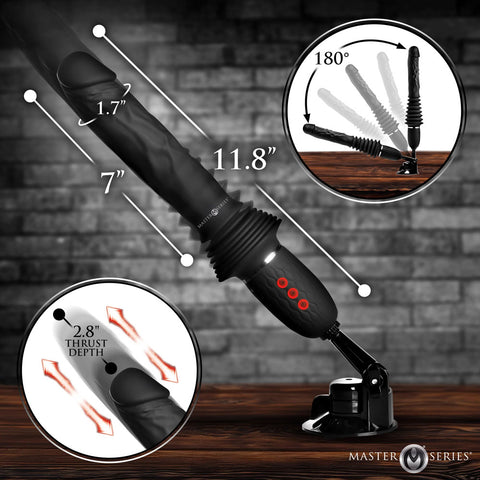 Master Series Ultimate Power Pounder 30 Centimeter USB Rechargeable Thrusting Vibrator DONGS Thrusting