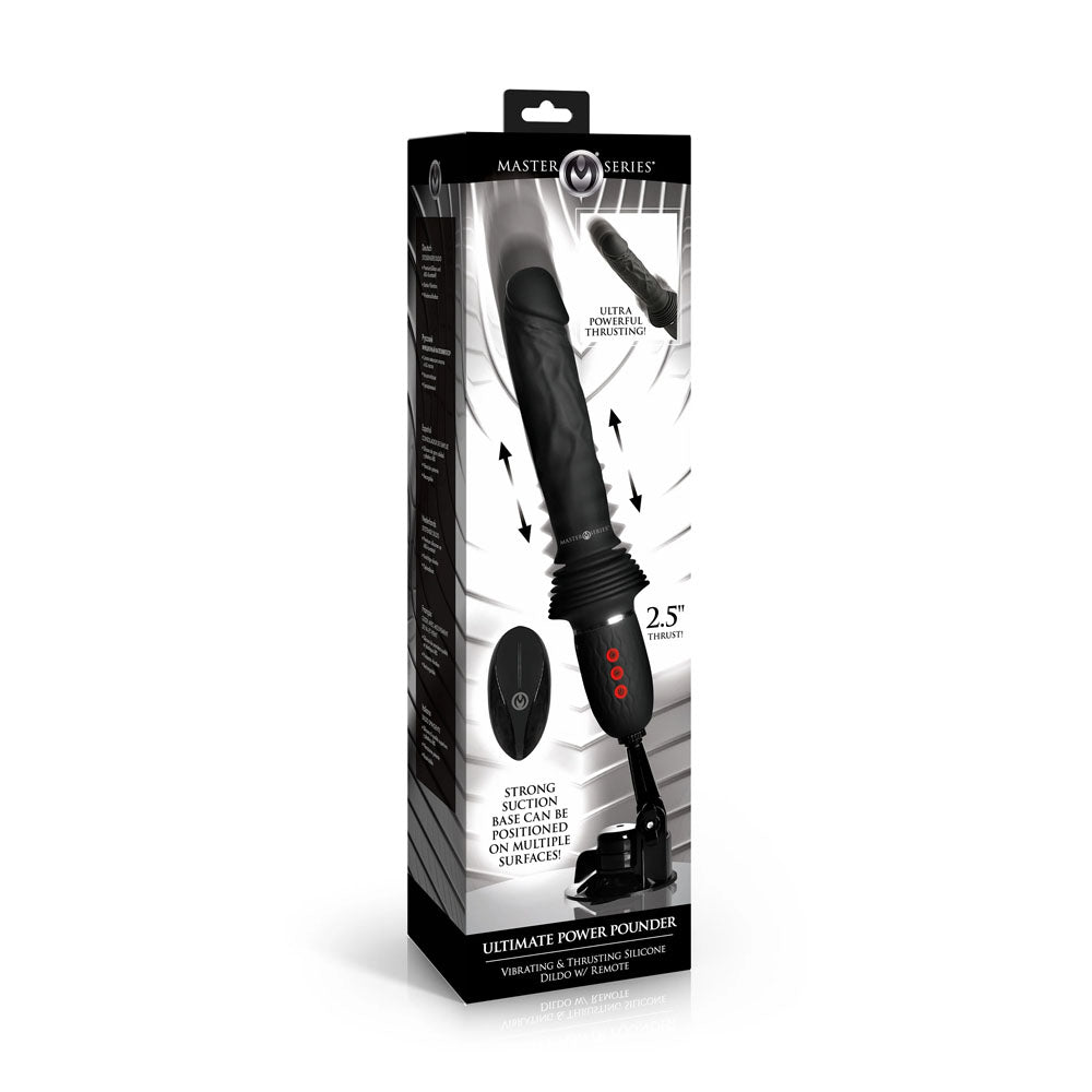 Master Series Ultimate Power Pounder 30 Centimeter USB Rechargeable Thrusting Vibrator DONGS Thrusting