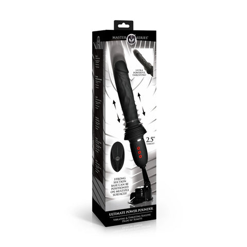 Master Series Ultimate Power Pounder 30 Centimeter USB Rechargeable Thrusting Vibrator DONGS Thrusting