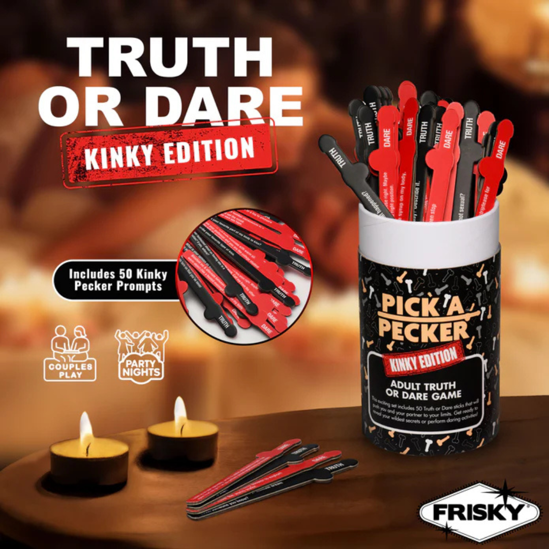 Pick a Pecker Kinky Edition Truth or Dare Adult Game Cards Black > Novelties > Bachelor & Bachelorette Items