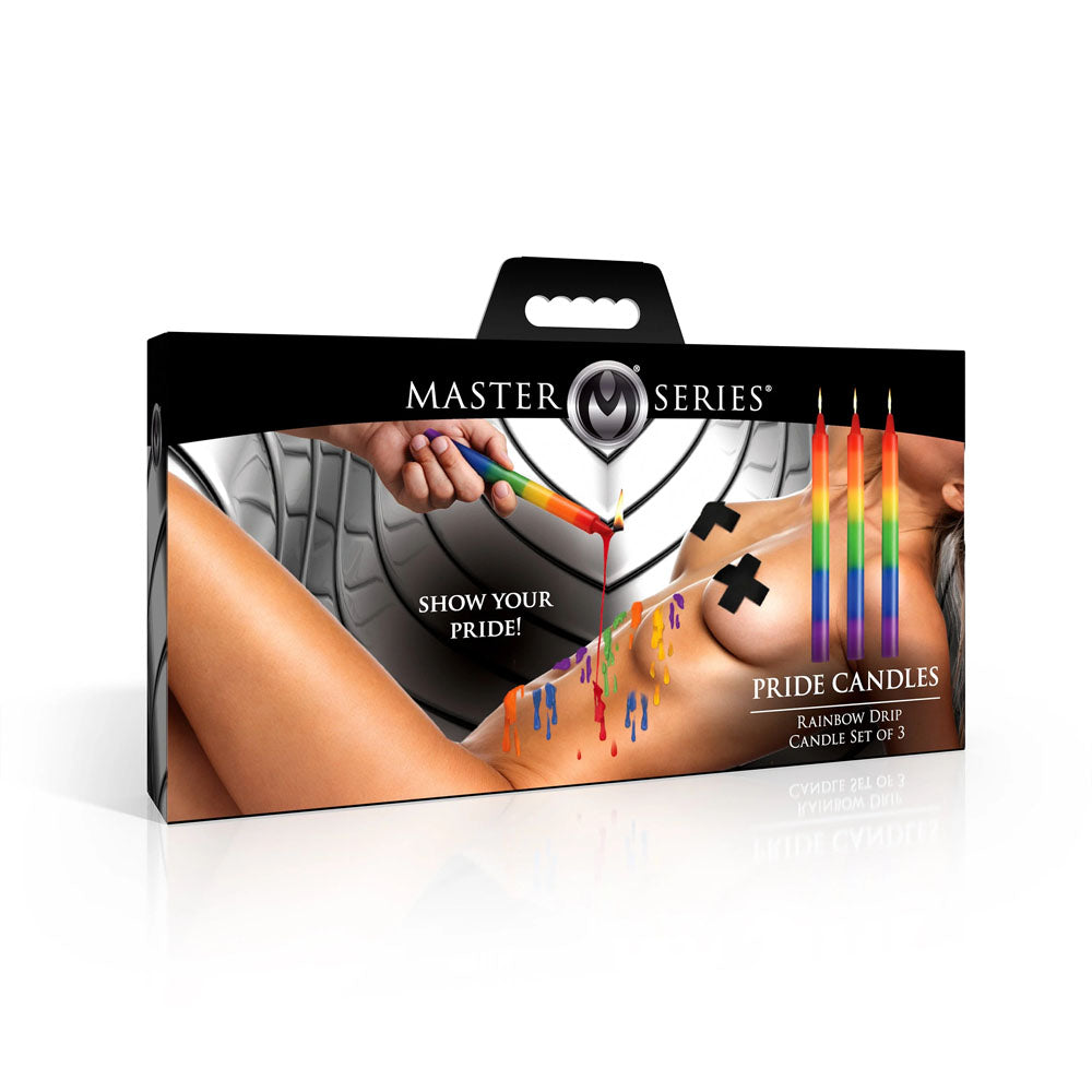 Master Series Pride Rainbow Drip Candles Set of 3 > Candles > Drip