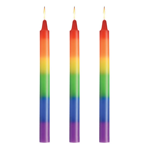 Master Series Pride Rainbow Drip Candles Set of 3 > Candles > Drip