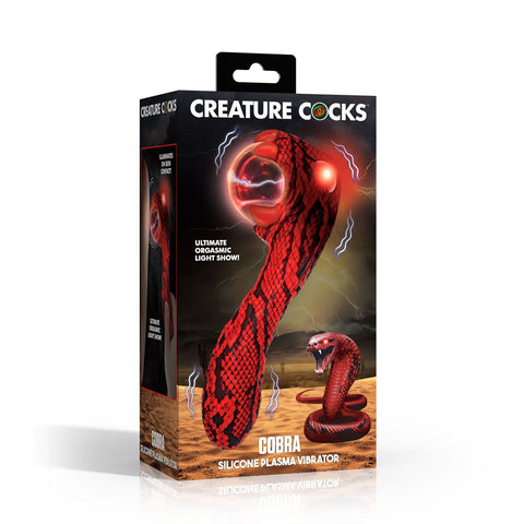 Creature Cocks Cobra (Black and Red) – USB Rechargeable 18.5 cm Fantasy Vibrator > Vibrators > Unconventional