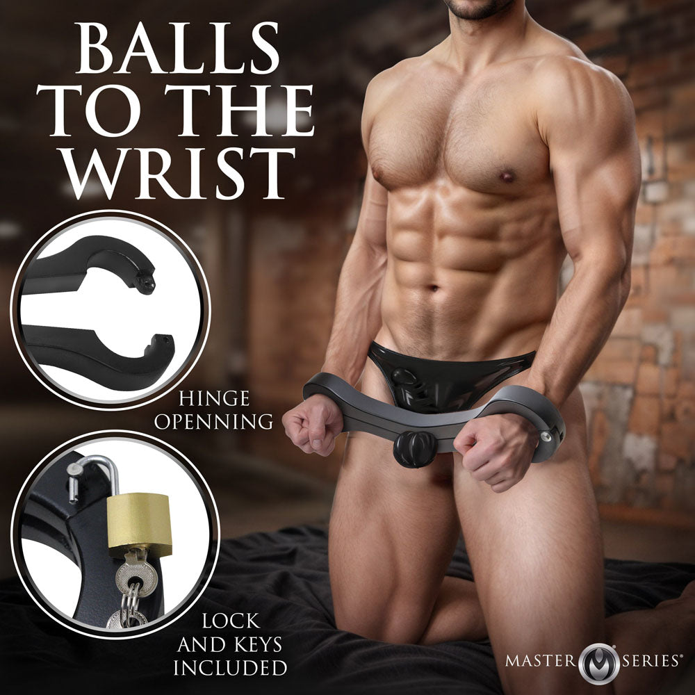 Master Series Punished – Balls to Wrist Humbler Restraint Device > Bondage Gear > Bed Restraints