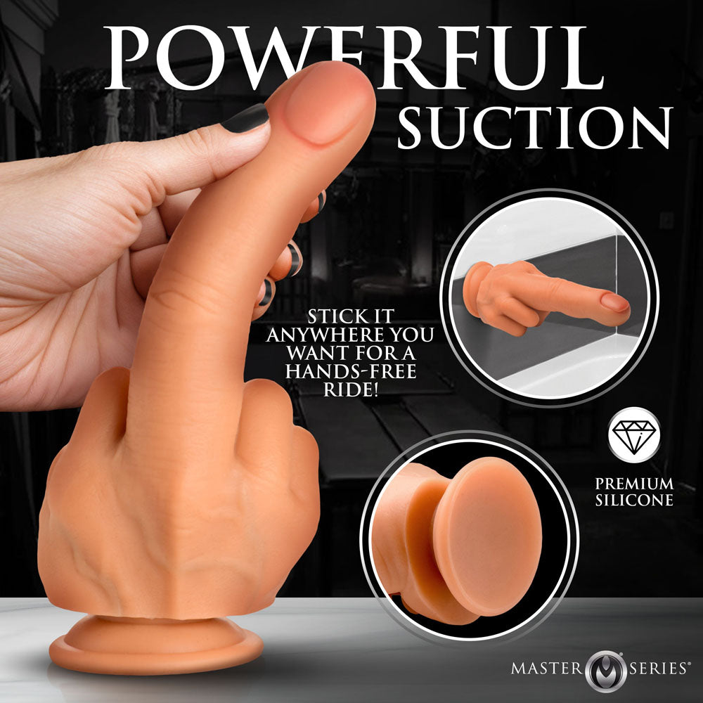 Master Series The Finger – 21.3 cm Realistic Silicone Middle Finger Dildo > Dildos > Other Dildos