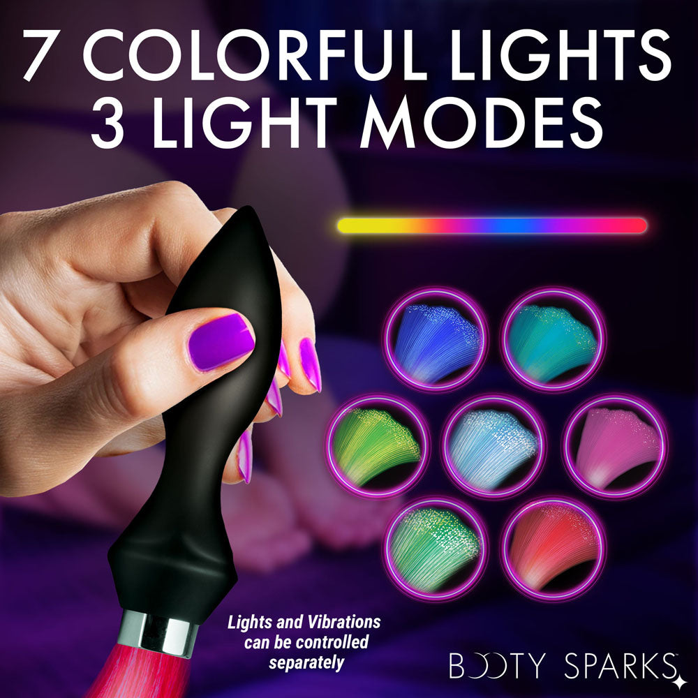 Master Series Booty Sparks Vibrating Fibre Optic Butt Plug > Anal Range > Vibrating Butt Plugs