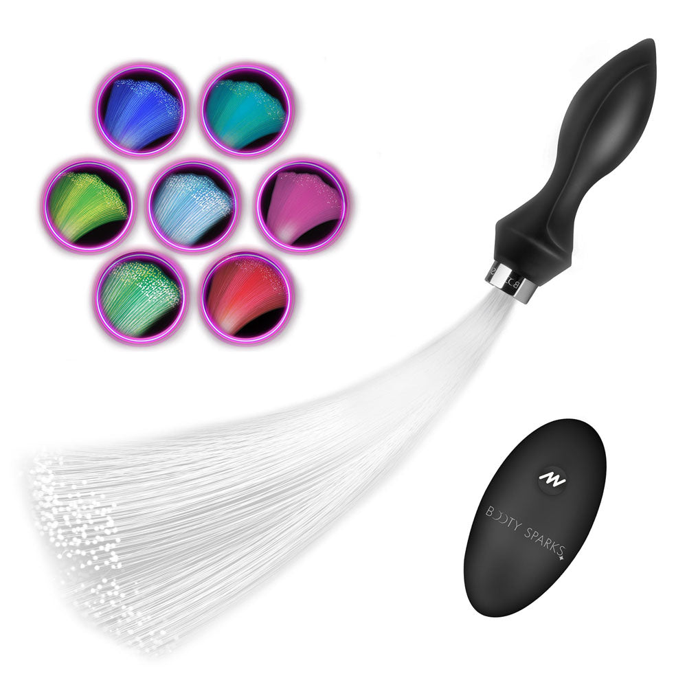 Master Series Booty Sparks Vibrating Fibre Optic Butt Plug > Anal Range > Vibrating Butt Plugs