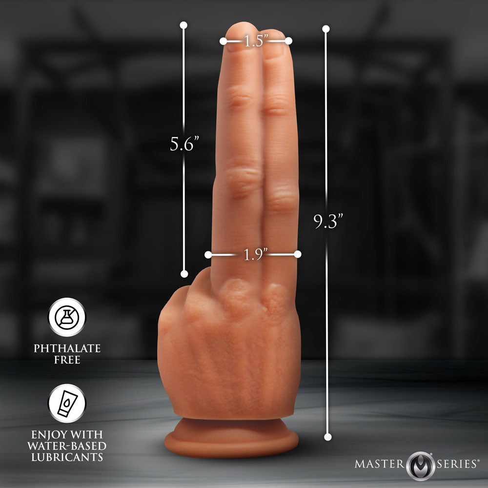 Master Series The Pleaser – 23.6 cm Double Finger Dildo > Dildos > Other Dildos