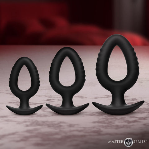 Master Series Pop Plugs Silicone Anal Plug Trainer Set of 3 Sizes > Anal Range > Butt Plug Kits