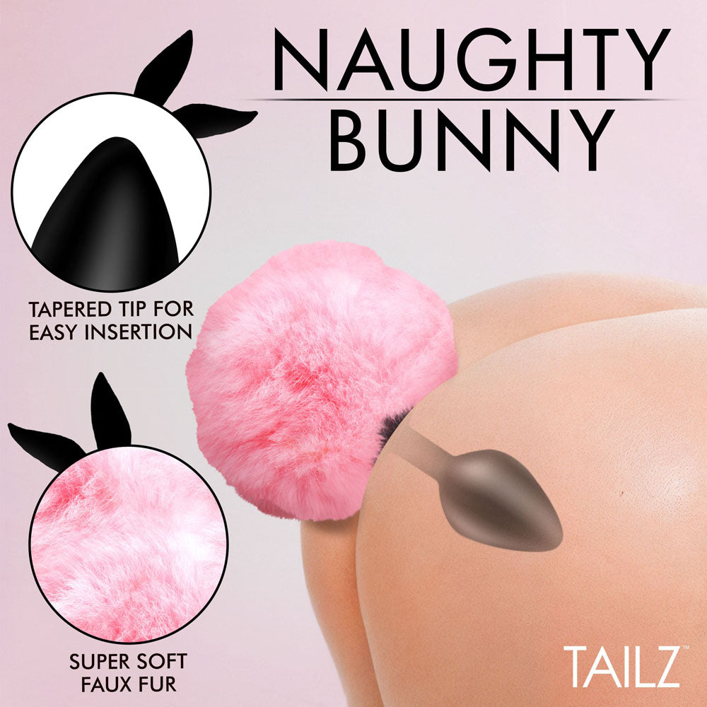 Tailz Fluffy Bunny Tail Silicone Butt Plug > Anal Range > Tail Butt Plugs