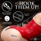 Master Series Roped Beaded Anal Hook – Stainless Steel > Bondage Gear > Medical Instruments