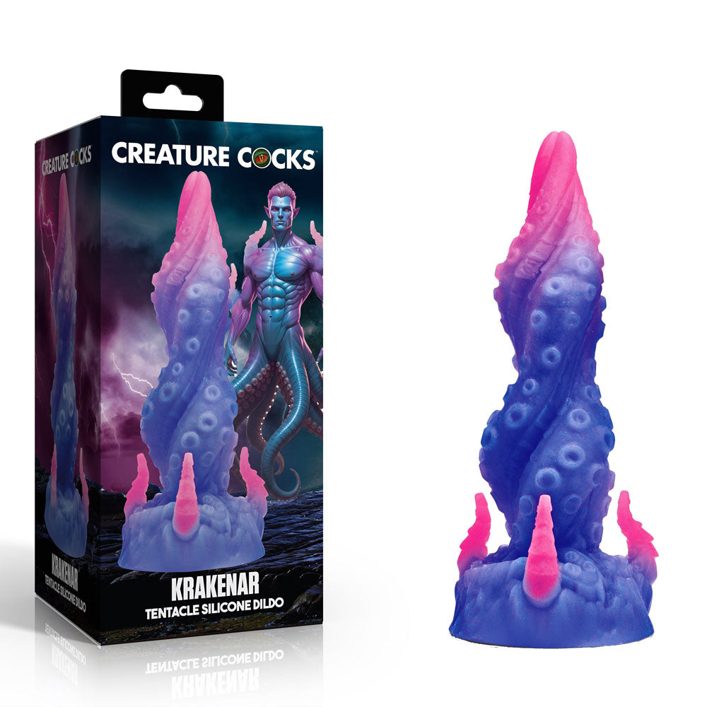 Creature Cocks Krakenar – 19.8 cm Silicone Tentacle Dildo Purple > Dildos > Fantasy