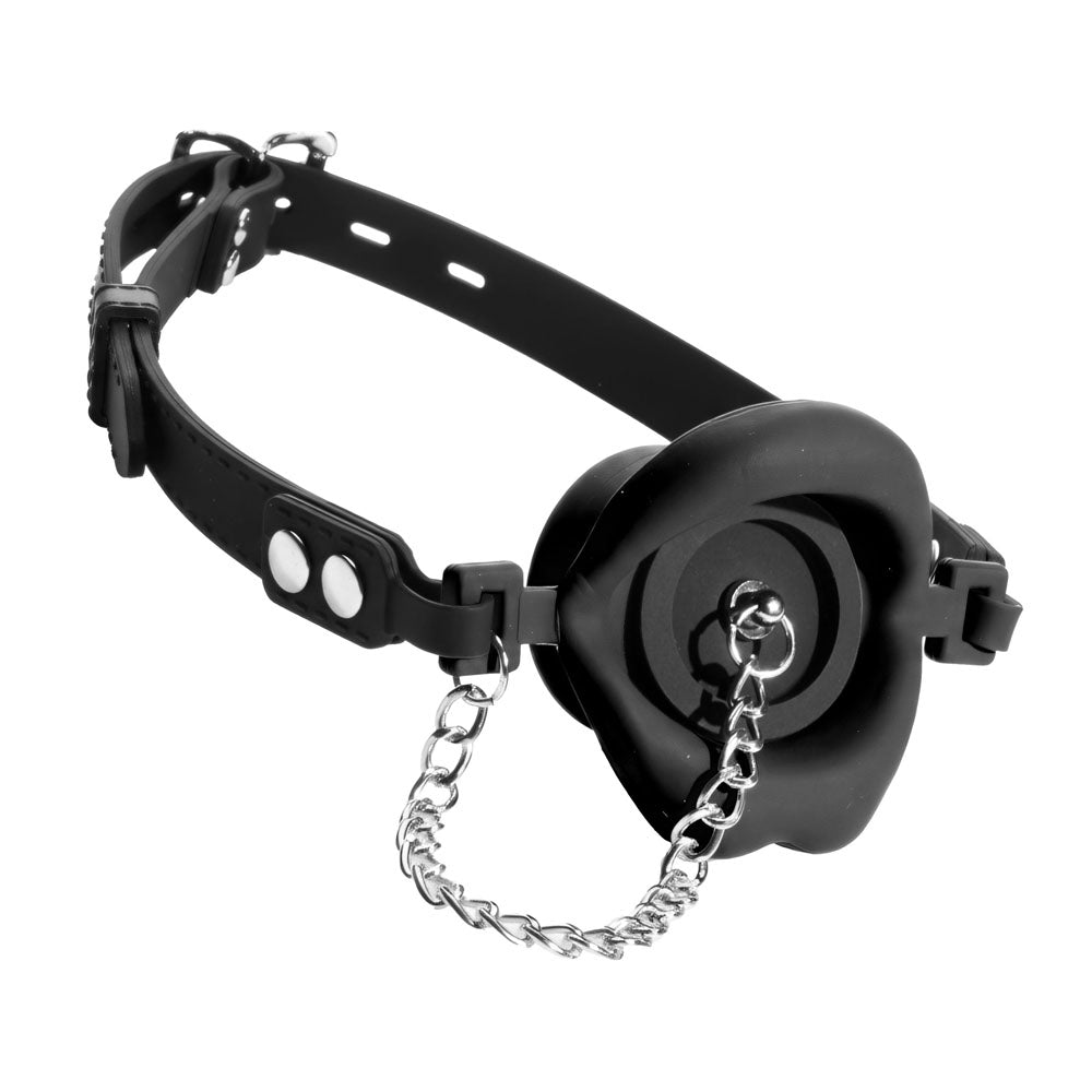 Master Series Plugged Silicone Feeding Gag Secondary image