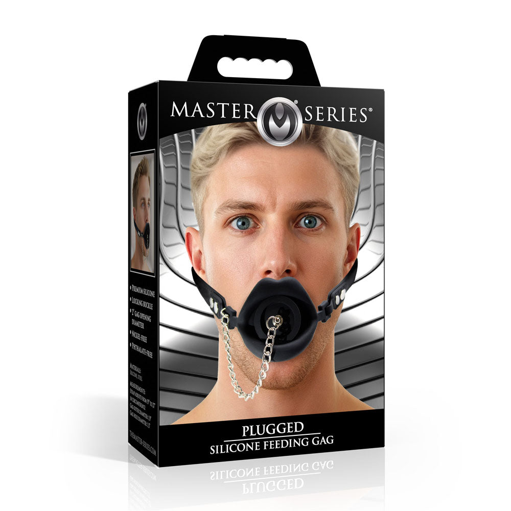 Master Series Plugged Silicone Feeding Gag > Bondage Gear > Gags and Bits