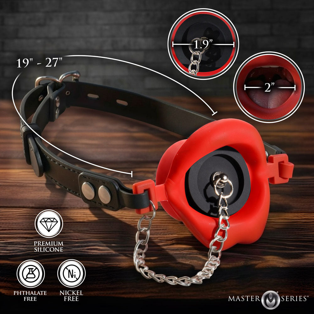 Master Series Plugged Silicone Feeding Gag > Bondage Gear > Gags and Bits