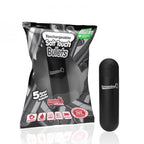 Rechargeable Soft Touch Bullet Vibrator (Black) – Waterproof Rechargeable 5-Speed Bullet Vibrator > Vibrators > Mini Vibrators