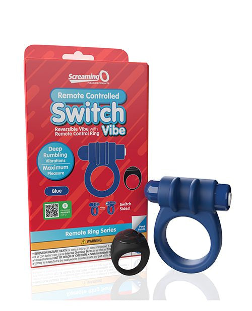 Remote Control Switch Vibe (Blue) – Rechargeable Waterproof Vibrating Cock Ring > Cock Ring > Vibrating
