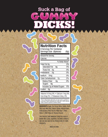 Suck a Bag of Gummy Dicks – Fruit-Flavored Gummy Candy > Novelties > Candy & Edible Items
