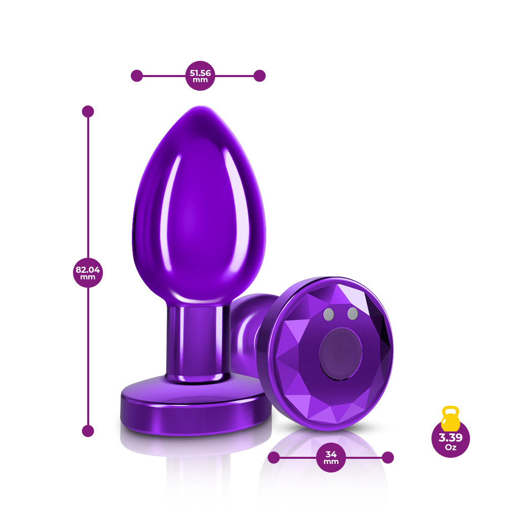Viben Cheeky Charms Metal Remote Vibrating Anal Plug > Anal Range > Vibrating Butt Plugs