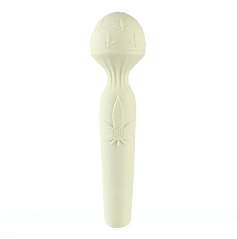 Maia Marlie 420 Massage Wand 20.6 cm USB Rechargeable with Hemp Leaf Design Electric Massager