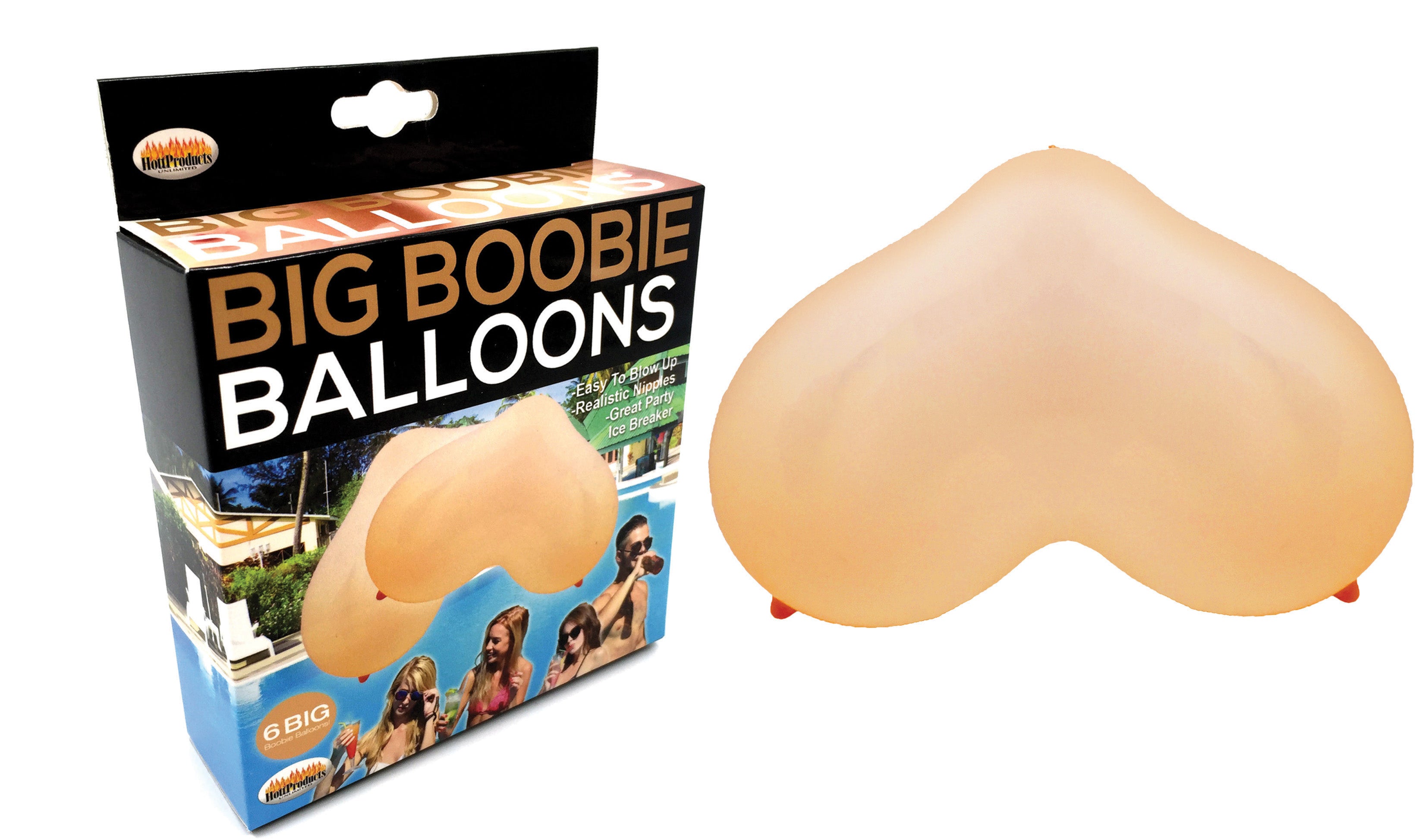 Big Boobie Balloons – Party Decorations Set of 6 Balloons > Novelties > Party Supplies