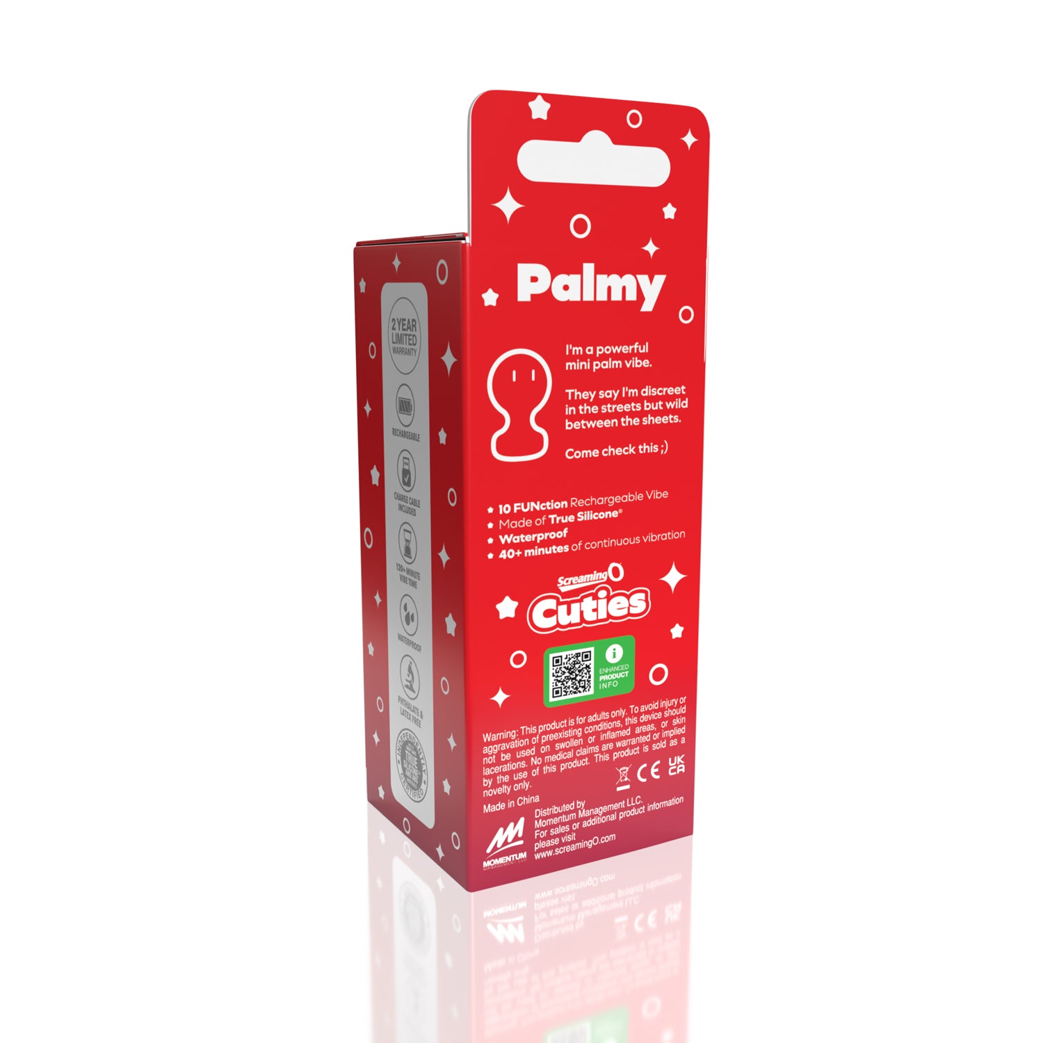 Cuties - Palmy Rechargeable Mini Palm Vibe (Powder Blue) > Sex Toys > Couples Toys
