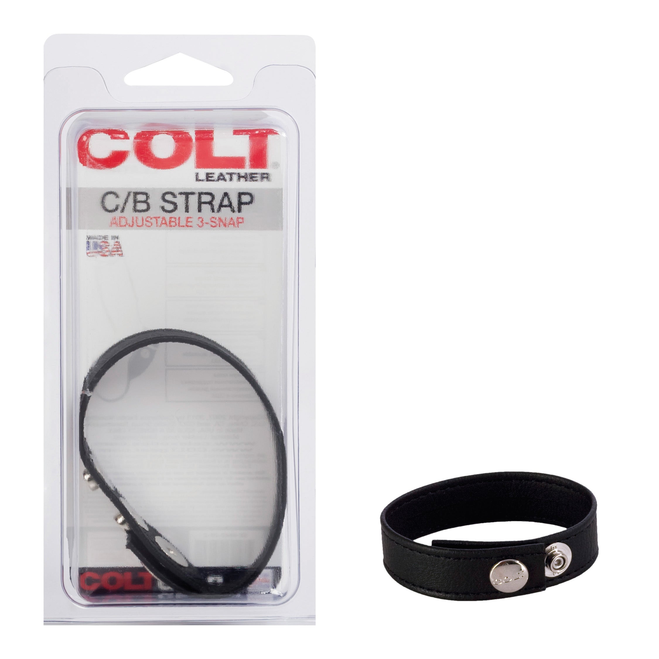 Colt Adjustable 3-Snap Leather Strap – High Quality Leather Strap > Clothes > Mens Leather