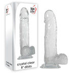 Adam & Eve Crystal 8 Inch Dildo Clear > Dildos > Realistic Dildos